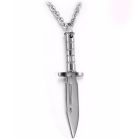 Heren hanger Edelstaal Dagger Silver