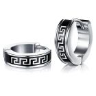 Heren oorringen edelstaal Greek