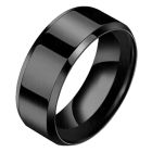Heren ring Titanium Zwart 8mm