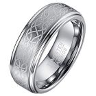 Heren ring Wolfraam Celtic Knot Brushed