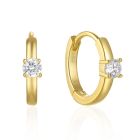 Klassieke Elenza Gouden Oorbellen met Solitaire Zirkonia – Tijdloze Dames Sieraden