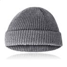 Korte Beanie Rond Model Grijs