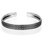 LGT JWLS Vintage Manchetarmband - Tibetaans Zilver - Grain