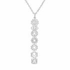 LGT JWLS Zilverkleurige Dames Ketting met 7 Chakra Symbolen Hanger