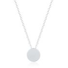 LGT Jewels Dames ketting Munt hanger Zilverkleurig