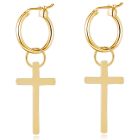 LGT Jewels Damesoorbellen met Goudkleurig Kruis