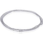 LGT Jewels Dogtag ketting Edelstaal Zilverkleurig 2mm