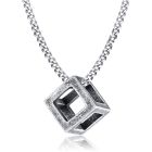LGT Jewels heren ketting Edelstaal Kubus Vintage