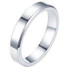 LGT Jewels smalle stalen ring Zilverkleurig 4mm