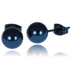 LGT Jewels Stud oorbellen Bol Blauw