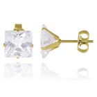 LGT Jewels Stud oorbellen Gold Edition transparent
