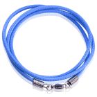 LGT Jewels waxkoord ketting Blauw- 2.5mm