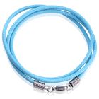 LGT Jewels waxkoord ketting Lichtblauw - 2.5mm