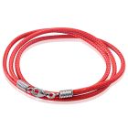 LGT Jewels waxkoord ketting Rood- 2.5mm