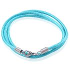 LGT Jewels waxkoord ketting Turquoise - 2.5mm