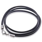 LGT Jewels waxkoord ketting Zwart - 2.5mm