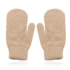 LGT JWLS Beige Gebreide Dameswanten - Luxe Konijnenbont Look