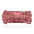 LGT JWLS Dames Hoofdband - Oud Roze, Katoen met Fleece Voering en Kabelpatroon