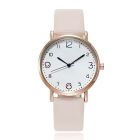 LGT JWLS Dameshorloge met Leren Band - Sierlijke Uuraanduiding, Quartz, Behuizing van Metaal, Roze Band