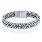 LGT JWLS Heren Armband - Dubbele Curb Chain van Edelstaal, Zilver