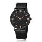 LGT JWLS Herenhorloge met Zwarte Mesh Band - Rose Goud Uuraanduiding