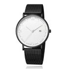 LGT JWLS Herenhorloge met Zwarte Mesh Band - Zilveren Uuraanduiding