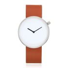 LGT JWLS Minimalistisch Dameshorloge - Grote Wijzerplaat van 40mm - Bruin, Zilver, Wit