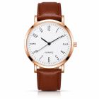 LGT JWLS Regent Bruin Wit Herenhorloge Roségoudkleurig met Bruine Band