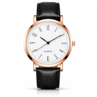 LGT JWLS Regent Zwart Wit Herenhorloge Roségoudkleurig met Zwarte Band