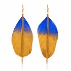 LGT JWLS Veer Oorbellen met Kwastjes - Felblauw