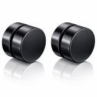 Magnetische Stud oorbellen Zwart 