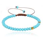 Memphis Armband Natuursteen - 4mm Facetkraal Royal