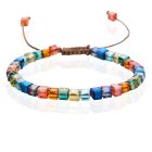 Memphis Bohemia Kralen Armband - 4mm Kristal Glas Multi