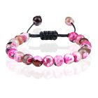 Memphis Dames Armband 8mm Kralen - Rose Red Fire