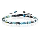 Memphis Fire Armband Natuursteen Kralen - Blue Fire