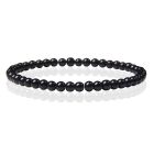 Memphis Natuursteen Armband - 4mm Polished Onyx Agate