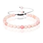 Memphis No.2 Natuursteen  Armband Dames - 6mm Pink Opal