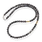 Memphis Accessoires Heren Ketting van Labradorite Kralen - Natuursteen - 6mm 
