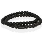 Memphis DUO Kralenarmbanden set Double Black