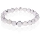 Memphis kralen armband Howliet Zilver Kruis