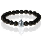 Memphis kralen armband Lavasteen Gladiator Silver