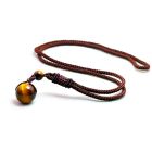 Memphis Touw ketting met Tijgeroog kraal hanger