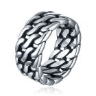 Mendes Heren Ring- Dual Cuban Silver