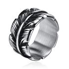 Mendes Jewelry Ring voor Mannen - Veer Zilver