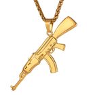 Mendes kettinghanger Edelstaal AK47 Goudkleurig