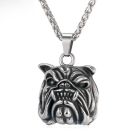Mendes heren kettinghanger Bulldog Silver