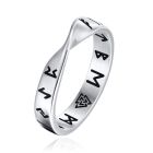Mendes Nordic Heren Ring- Rune Script Silver