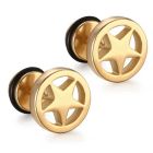 Mendes Star Stud oorbellen Goudkleurig