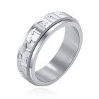Mendes Viking Script Ring - Edelstaal Zilver