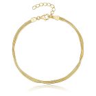 Moderne Elenza Vergulde Armband met Verfijnde Ketting – Stijlvolle Aanvulling voor Dames